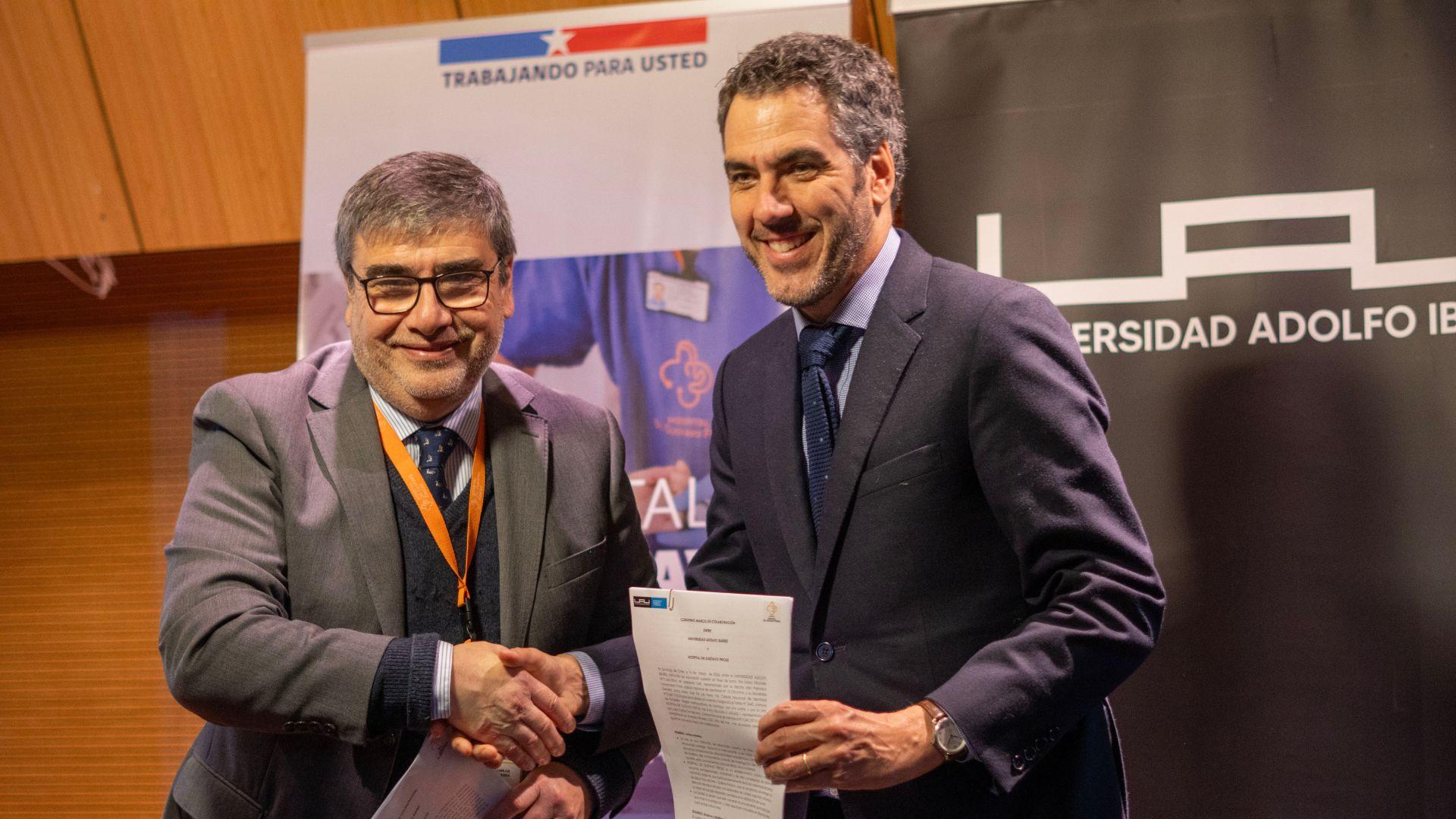 Hospital Dr. Gustavo Fricke y UAI firman convenio marco para impulsar la innovación en salud pública Hospital Dr. Gustavo Fricke y UAI firman convenio marco para impulsar la innovación en salud pública